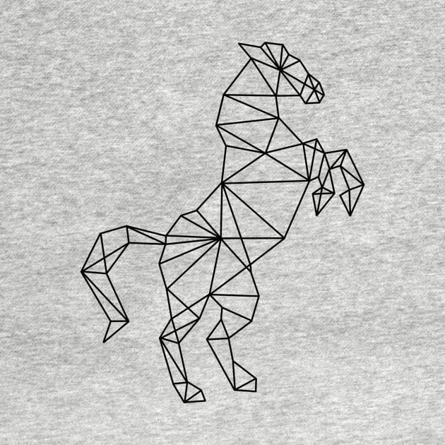 Geometric horse by RosanneCreates